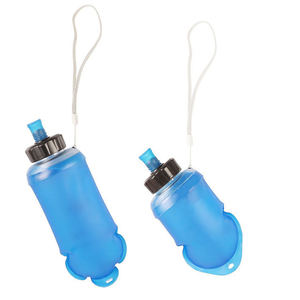 TPU Flacon D'hydratation Pliable 350Ml 500Ml Logo À Main Camping <span class=keywords><strong>Trail</strong></span> Running Pliable Doux Hydro Boisson Flacon Bouteille D'eau - Product Image 1