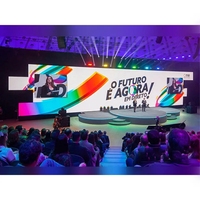 Layar LED Video Wall Indoor Full Color Pixel Pitch 2.5 untuk Pameran Dagang, Bar, Klub Malam, Ruang KTV, Panel Layar LED 700CD