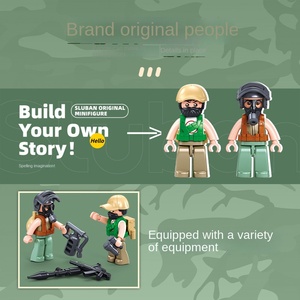 Blocs de construction assemblés pour enfants <span class=keywords><strong>Sluban</strong></span> Floating Dream Fantasy City Military Series B1253-T14s Armata Main Battle Tank - Product Image 4