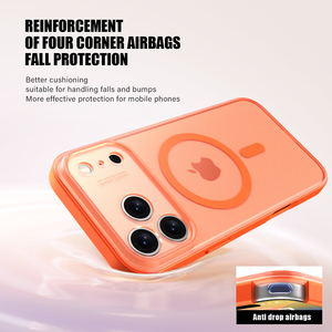 Ricarica magnetica senza ingiallimento copertura paraurti telefono pelle opaca sensazione TPU <span class=keywords><strong>custodia</strong></span> per telefono per iPhone 17 17 Pro Max 17 Pro 17 aria - Product Image 5