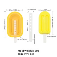 1 moule à glaçons en silicone avec couvercle, pour glaces maison, moule à crème glacée d'été, moule à glaçons DIY, moule à friandises glacées pour la maison