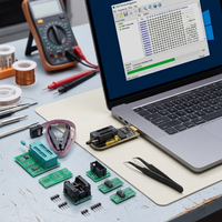 Módulo Programador USB CH341 CH341B para EEPROM Flash BIOS Serie 24 25, Clip de Prueba SOIC8 SOP8 para EEPROM 93CXX / 25CXX / 24CXX