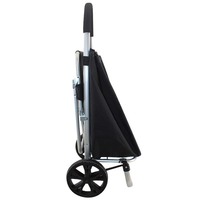 Chariot à provisions pliable léger de grande taille avec siège pliable pour la famille des personnes âgées épicerie quotidienne légumes nourriture