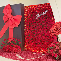 Arche florale artificielle rose poudré et blanche, arrangement de fleurs en soie pour toile de fond de cérémonie de mariage, banquet, décoration de scène, ornement