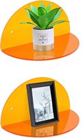 Étagère de rangement en acrylique Décoration de pièce Étagère flottante murale Étagère de présentation Convient aux plantes, aux jouets, aux cosmétiques, etc.