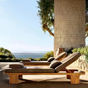 <span class=keywords><strong>Chaise</strong></span> <span class=keywords><strong>longue</strong></span> de luxe moderne en teck birman réglable pour l'extérieur, idéale pour les projets hôteliers, les piscines de complexes et les jardins. - Product Image 1