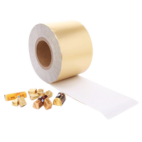 Papier d'emballage en aluminium pour chocolat Rouleau laminé en aluminium pour emballage alimentaire