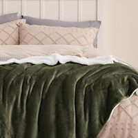 Couverture en polaire Sherpa pour canapé, couverture épaisse et chaude pour l'hiver, couverture douce et floue pour canapé