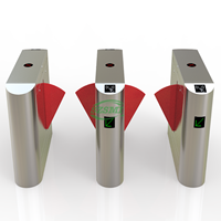 Torniquete Automático de Barrera Abatible para Control de Acceso y Seguridad, Torniquete de Ala para Entrada de Peatones