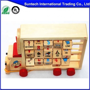 camion di legno abaco con blocchi alfabeto - Product Image 6