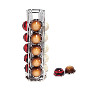 Soporte Giratorio <span class=keywords><strong>de</strong></span> Acero Inoxidable para 24 Cápsulas <span class=keywords><strong>Dolce</strong></span> <span class=keywords><strong>Gusto</strong></span>, Exhibidor <span class=keywords><strong>de</strong></span> Cápsulas, Gran Capacidad para Almacenamiento <span class=keywords><strong>de</strong></span> Cápsulas <span class=keywords><strong>de</strong></span> Café - Product Image 5