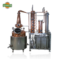 Alambique de Cobre Automático de 100L-300L, Accionado por Vapor, para la Destilación de Licores Artesanales