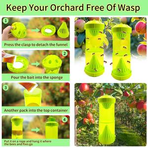 Trampa retráctil para moscas, atrapaavespas de doble propósito, trampa para insectos voladores para exteriores, para control de plagas en jardines y granjas - Product Image 5
