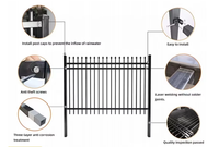 Panneaux de clôture extérieure personnalisables en aluminium et métal, décoratifs pour jardin, en fonte, treillis, portails et clôtures