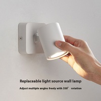 Applique murale à LED pour éclairage de couloir, contrôle tactile, design simple, projecteurs de lecture de chevet pour la maison, le salon, la chambre à coucher et les escaliers.