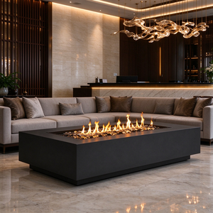 Chaleur élégante rencontre un design moderne : Cheminée au gaz naturel pour intérieur, extérieur, hôtel, villa, patio, complexe hôtelier, salon, espace de vie. - Product Image 1