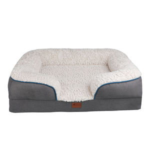 Cama grande lavable para perro, fabricante de espuma de huevo con logotipo personalizado de lujo, venta al por mayor - Product Image 1