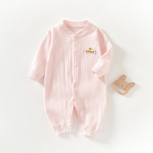 Combinaisons pour bébé en coton pur sans couture, vêtements pour nouveau-nés, printemps automne, combinaison tricotée unisexe, couche de base - Product Image 2