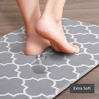 Tapis de cuisine et tapis anti-fatigue rembourrés, 17,3 x 28 pouces, tapis ergonomique confortable antidérapant et imperméable pour la cuisine