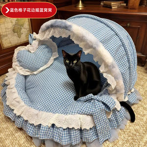 เตียงนอนสัตว์เลี้ยงสไตล์โลลิต้า สำหรับทุกฤดู บ้านแมวและ<span class=keywords><strong>กรง</strong></span>แบบหนา สำหรับใช้ในบ้าน - Product Image 3