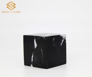 6-lado pulido cubo NEGRO Marquina pequeño bloque de mármol Base para el regalo y la estatuilla - Product Image 2
