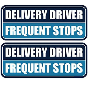 Aimant de <span class=keywords><strong>voiture</strong></span> <span class=keywords><strong>personnalisé</strong></span> réfléchissant pour chauffeur de livraison, avec inscription « Arrêts fréquents » - Product Image 5