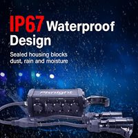 Répartiteur DMX/RDM 4 voies haute précision Pknight, étanche IP67, amplificateur de signal LED blanc neutre 4100K, boucle de puissance 16A en cuivre