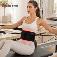 Tapis de luminothérapie infrarouge Magique Power zéro EMF 660nm 850nm, couverture de yoga à lumière rouge, alimenté par batterie