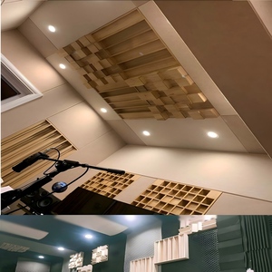 Diffuseur acoustique en bois de chêne massif, surface laquée, panneau de diffusion du son, améliore la clarté pour un <span class=keywords><strong>home</strong></span> cinéma haute fidélité - Product Image 3