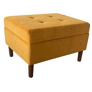 Modern Non-Foldable Living Room <strong>Stool</strong> Sof Soft Fabric Cocktail Ottoman for Hotel Apartment Home <strong>Office</strong> Use - Product Image 3