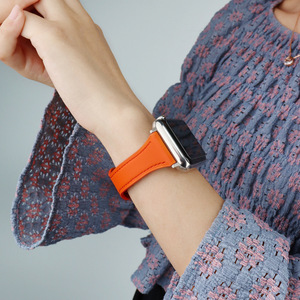 <span class=keywords><strong>Bracelet</strong></span> fin de rechange en <span class=keywords><strong>cuir</strong></span> véritable pour femmes, avec boucle inversée, pour iWatch série SE 6 5 4 3 2 1, pour <span class=keywords><strong>apple</strong></span> <span class=keywords><strong>watch</strong></span> - Product Image 5