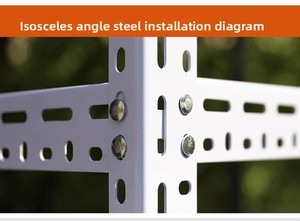 Componentes de estanterías de almacenamiento industrial personalizadas, ensamblaje modular, soporte triangular de acero perforado universal, pulido - Product Image 6