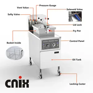 CNIX Коммерческая автоматическая промышленная фритюрница для жарки стружки газа, модель 800