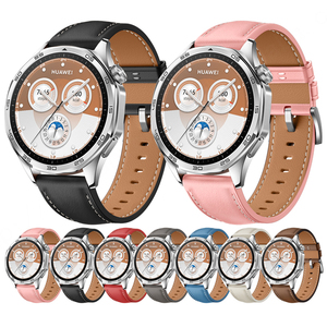 Bracelets de montre en cuir HUANLONG 22 mm pour GT5/LSBMSHGT5-004, étanches, réglables, élastiques, Venu Sport Classic, respirants - Product Image 2