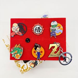 Broches y pines de aleación de metal con diseños de Dragon Goku, Luffy, Jujutsu Kaisen, <span class=keywords><strong>Demon</strong></span> Kimetsu, Kamado Nezuko, colgantes de anime y joyería de solapa - Product Image 3