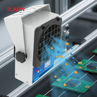 Ventilateur de décharge rapide auto-nettoyant intelligent SUNPN pour ligne SMT PCBA, souffleur ionisant antistatique ESD