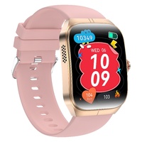 HK80 montre intelligente pour hommes femmes BT appel Fitness Tracker Sport caractéristiques calendrier carré boussole fréquence cardiaque/pression artérielle/oxygène