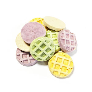 नीम की गंध 100% सूखे पालतू स्नैक्स उच्च प्रोटीन कम वसा वाले कुत्ते और बिल्ली का इलाज मांस से बने सूखे वाफल्स का इलाज करता है - Product Image 1