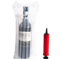 Sacs à bulles en plastique transparent, colonnes d'air gonflables pour la protection des bouteilles de vin lors de l'expédition