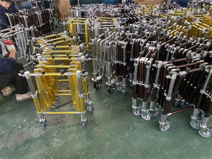 Alüminyum alaşımlı tabut çerçeve arabası sedye araba tabut kilise kamyon hafif ağır cenaze tabutu arabası - Product Image 6