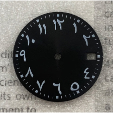28.5mm Green Luminous Arabic <b>Scale</b> Watch Dial Replacement Accessory for NH35 NH36 <b>Mechanical</b> Mod - Product Image 4