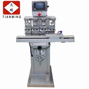 Semi-automatic four color servo shuttle ink tray pad printing <b>machine</b> - Product Image 1