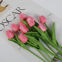 Bouquet de fleurs artificielles modernes en forme de tulipe fait main 2026 pour mariage, décoration murale et intérieure, Saint-Valentin, Fête des Mères