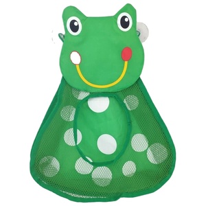Baby Mesh Basket Kids BathTub Toy Storage <b>Net</b> Folding Hanging Bag Organiser Suction Bag for Bathroom Bath Toy Stuff Collection - Product Image 1