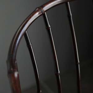 Sillón de Bambú con Rayas de Tigre Púrpuras, Asiento Hecho a Mano, Silla para Sala de Estar, Origen Anji - Product Image 3