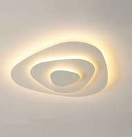 Plafonnier de chambre à coucher, design simple et moderne, créatif, lumière LED, design géométrique, style nordique, IP44, télécommande, acrylique