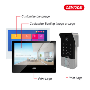 10.1-inch màn hình video chuông cửa với cuộc gọi kiểm soát truy cập tuya Thông Minh Kỹ thuật số cửa quan sát biệt thự Video <span class=keywords><strong>intercom</strong></span> - Product Image 6