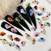 Offre Spéciale 30 pièces/kit coloré Vietnam à la main Nail Art résine breloques 3D Design ongles acrylique fleurs