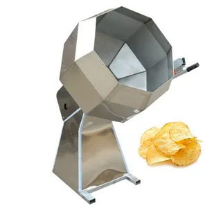 Grande Capacità Octagon Condimento Mixer / Snack Condimento Alimentare Macchina di Patate/Patatine Aromatizzanti Macchina Mixer