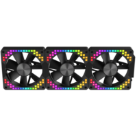 Ruix RX26 ARGB Refroidisseur de PC de refroidissement magnétique Installation facile Ventilateur de boîtier d'ordinateur avec dissipateur thermique en plastique de conception de bloc de construction